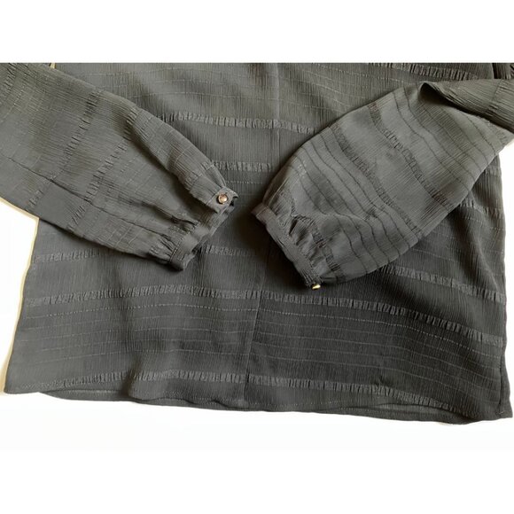 Sezane Grace Blouse Black Size FR 38/ Medium/ US 6 - Picture 6 of 8